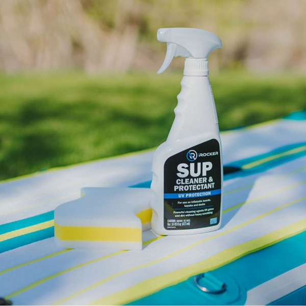 iROCKER Paddle Board Cleaner & Protectant together with the eraser Lifestyle