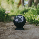 vibe waterproof speaker from the front with Blackfin logo | Black