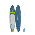 HOBIE RECON Inflatable Paddle Board | Blue Lime Gray