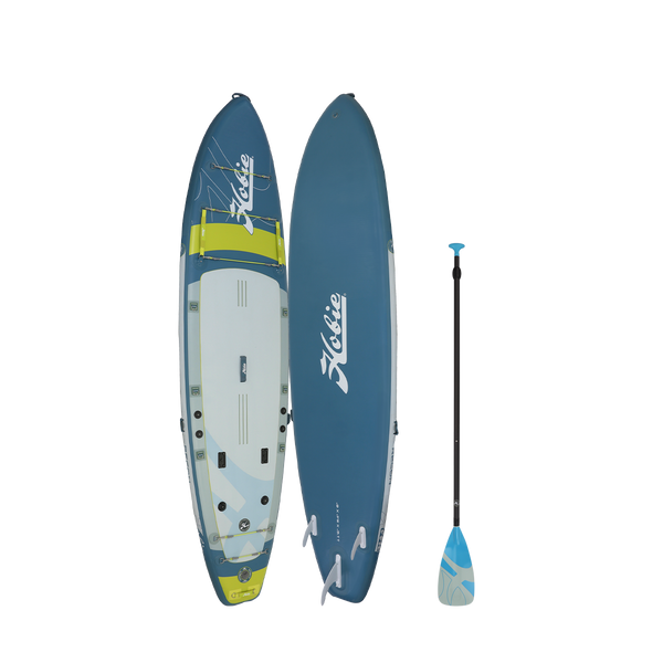 HOBIE RECON Inflatable Paddle Board  Blue Lime Gray