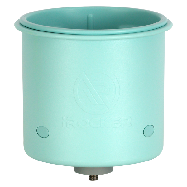 IROCKER Cup Holder Large in seafoam green front side  Lifestyle