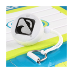 waterproof bluetooth speaker connected to the d ring of SUP| White
