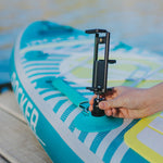 paddle board cell phone holder on action mount
