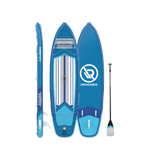 Cruiser 10.6 paddleboard from all sides with paddle  | Blue