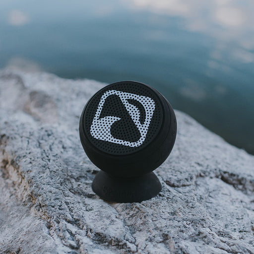 vibe waterproof speaker from the front with Blackfin logo